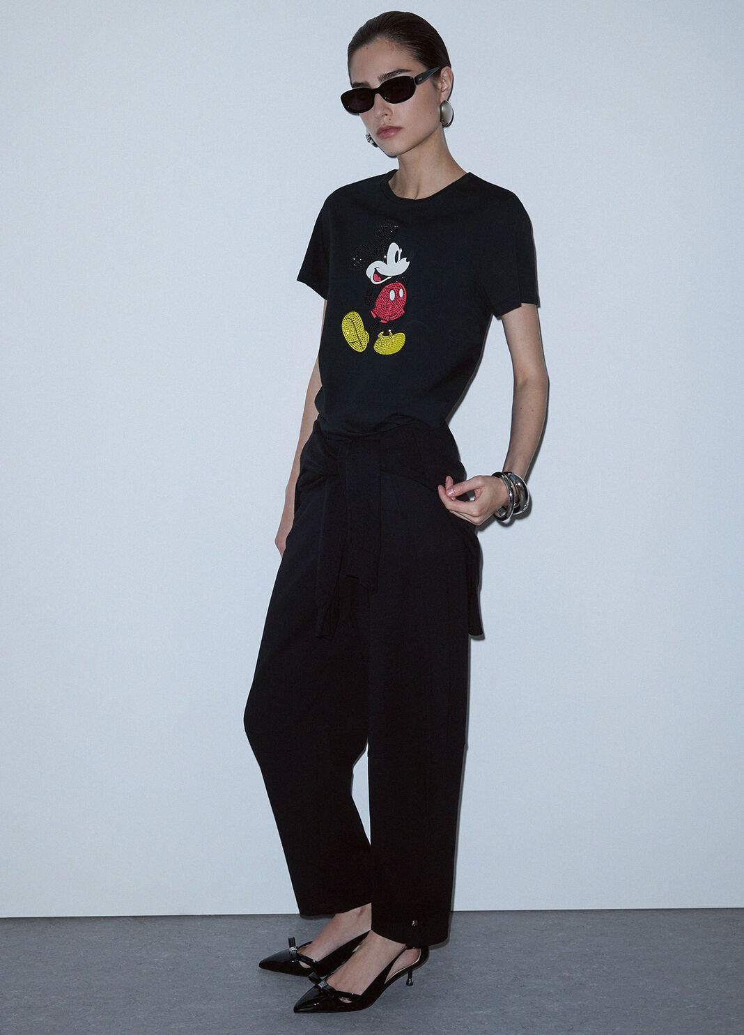 Balloon pants in punto milano black Liu Jo - large image number 2