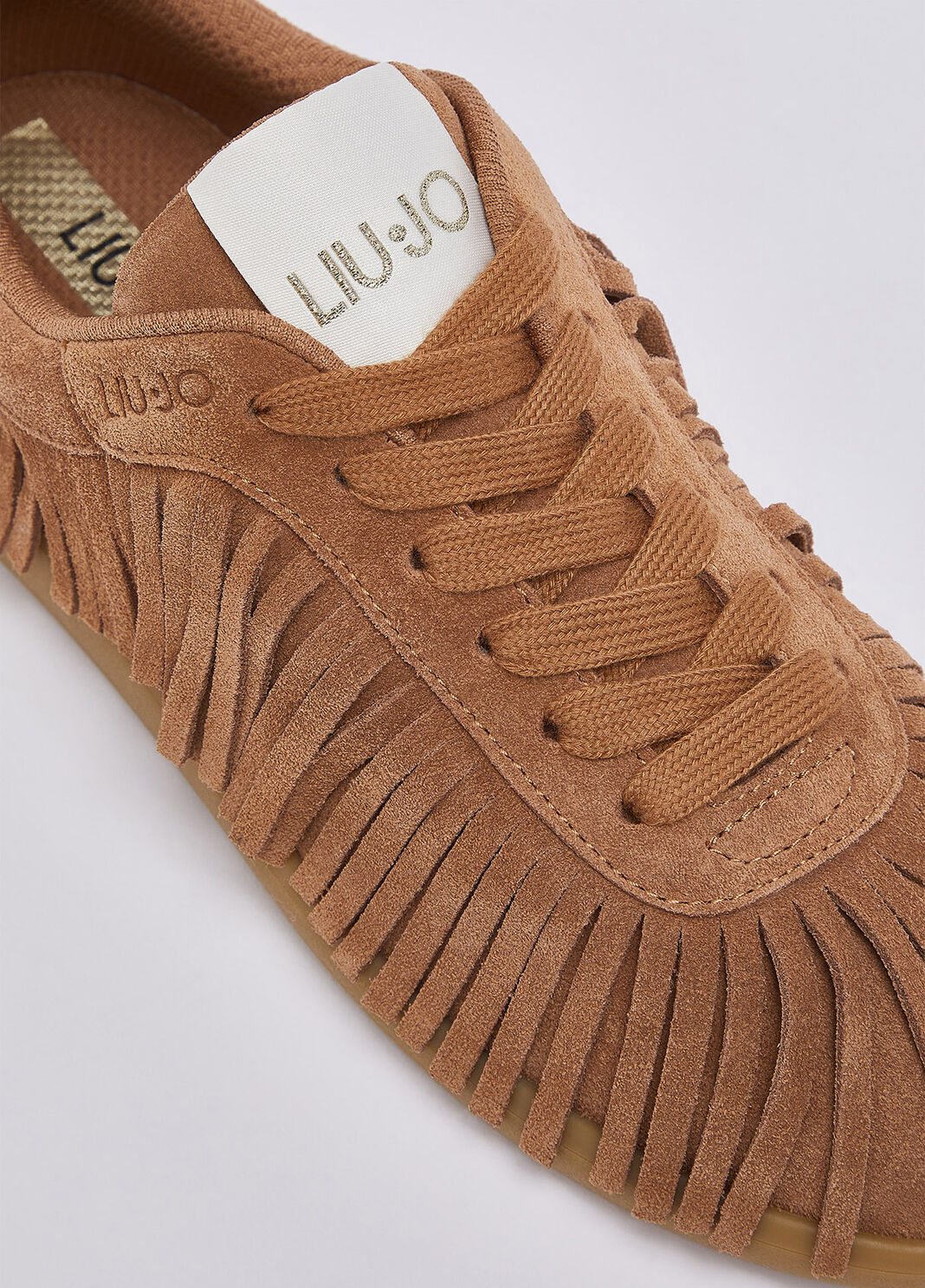 Suede Fringe Sneakers dark beige Liu Jo - large image number 5