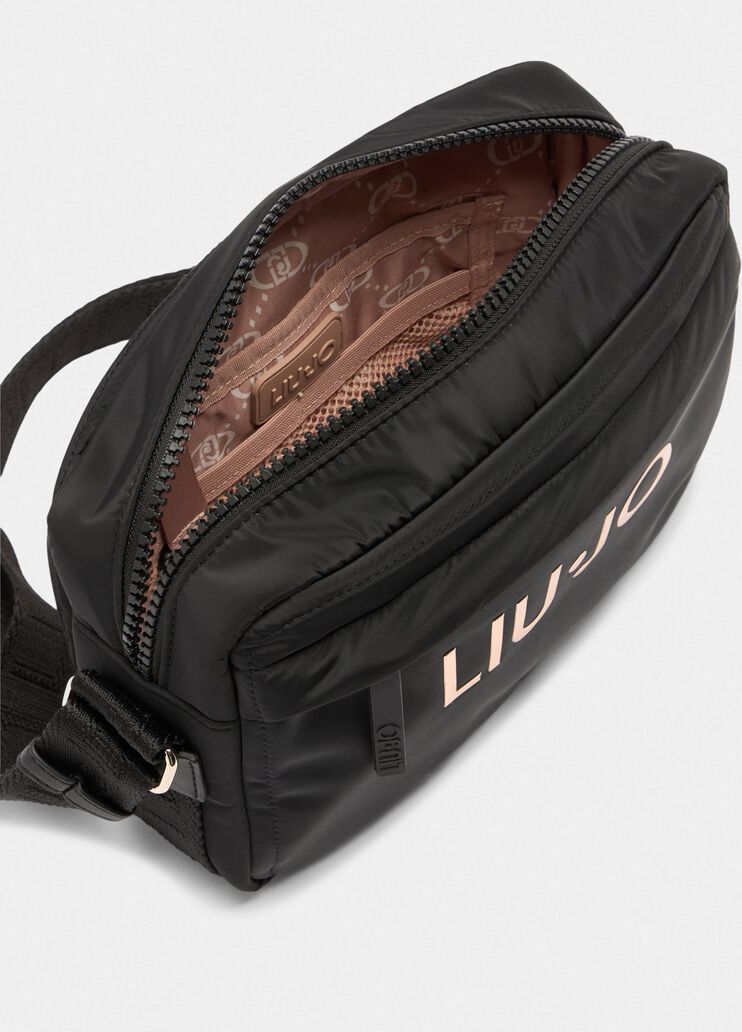 Mittelgroße Umhängetasche aus Nylon Schwarz Liu Jo - large image number 6