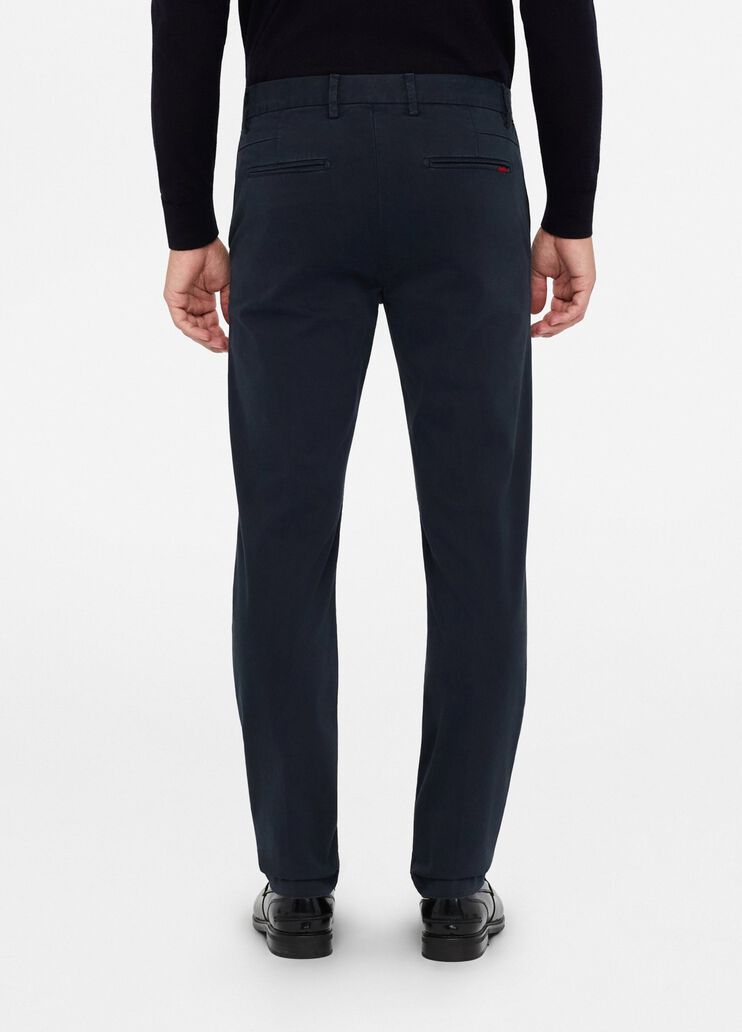 Брюки-чинос из атласа темно-синий Liu Jo - large image number 1