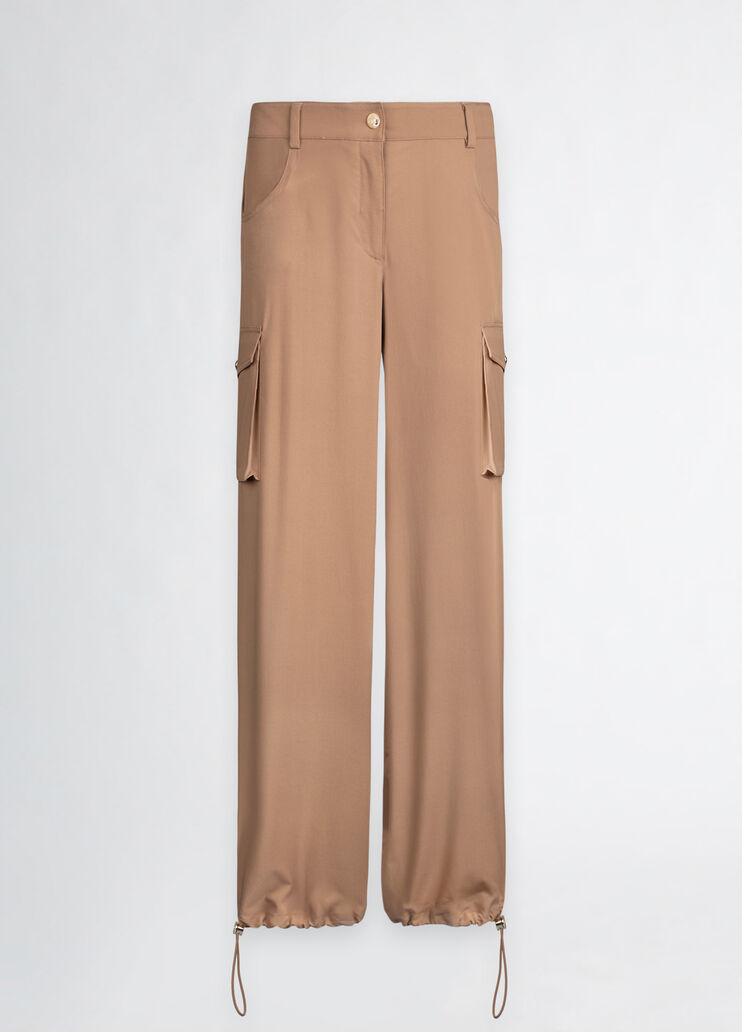 Beige cargo trousers brown Liu Jo - large image number 6 Beige cargo trousers brown Liu Jo - large image number 6
