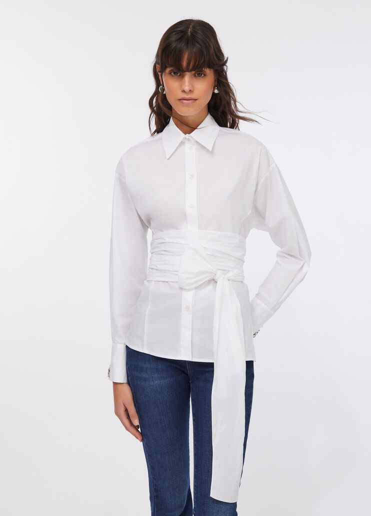 Bluse mit Schmuckstickerei Weiß Liu Jo - large image number 0