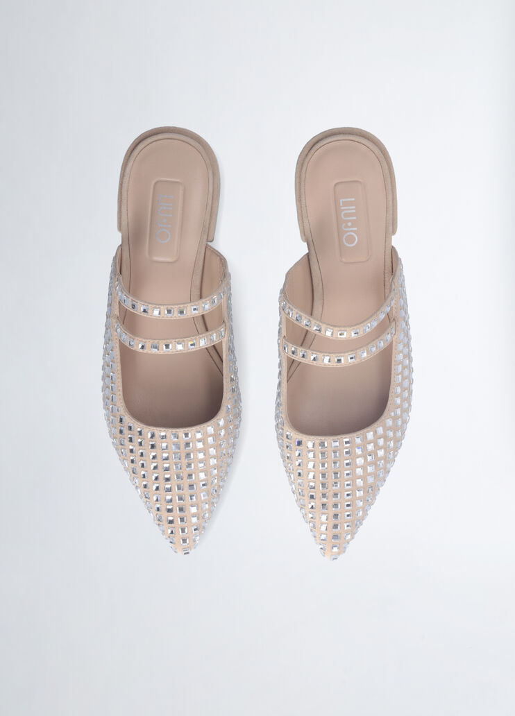 Full rhinestone mules nude Liu Jo - large image number 4 Full rhinestone mules nude Liu Jo - large image number 4