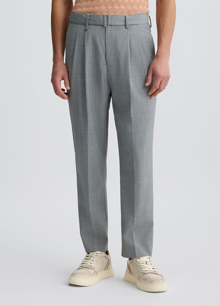 Trousers with belt melange grey Liu Jo - medium Trousers with belt melange grey Liu Jo - medium
