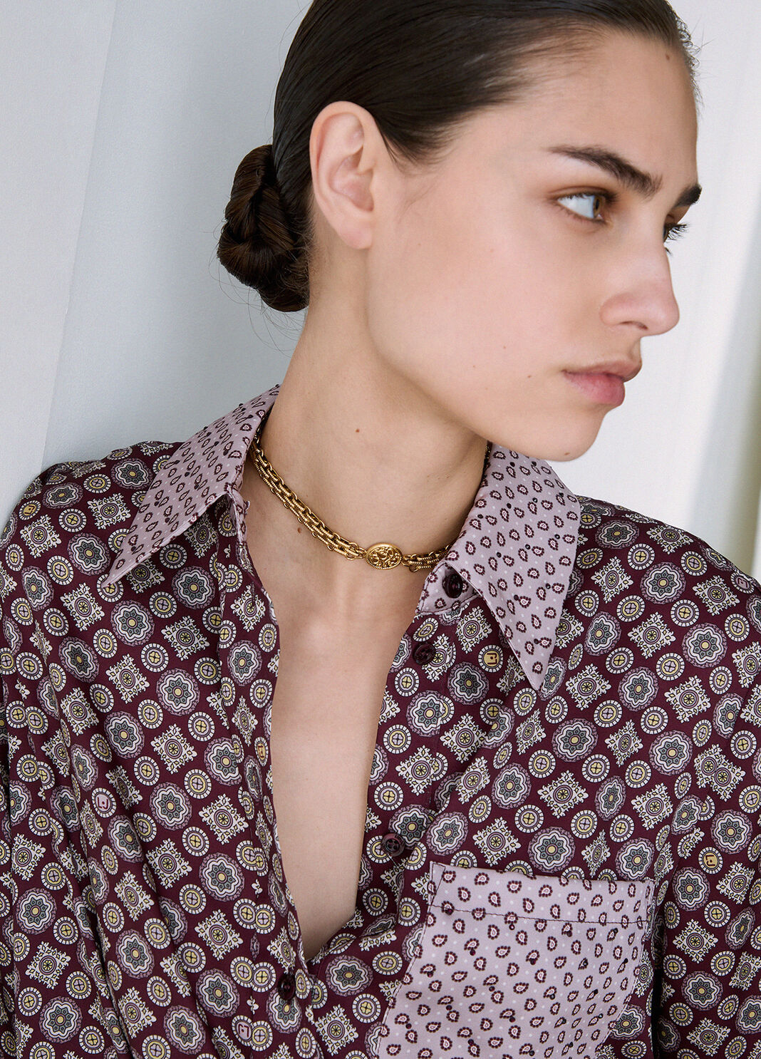 Necklace with Engraved Medal gold Liu Jo - large image number 0