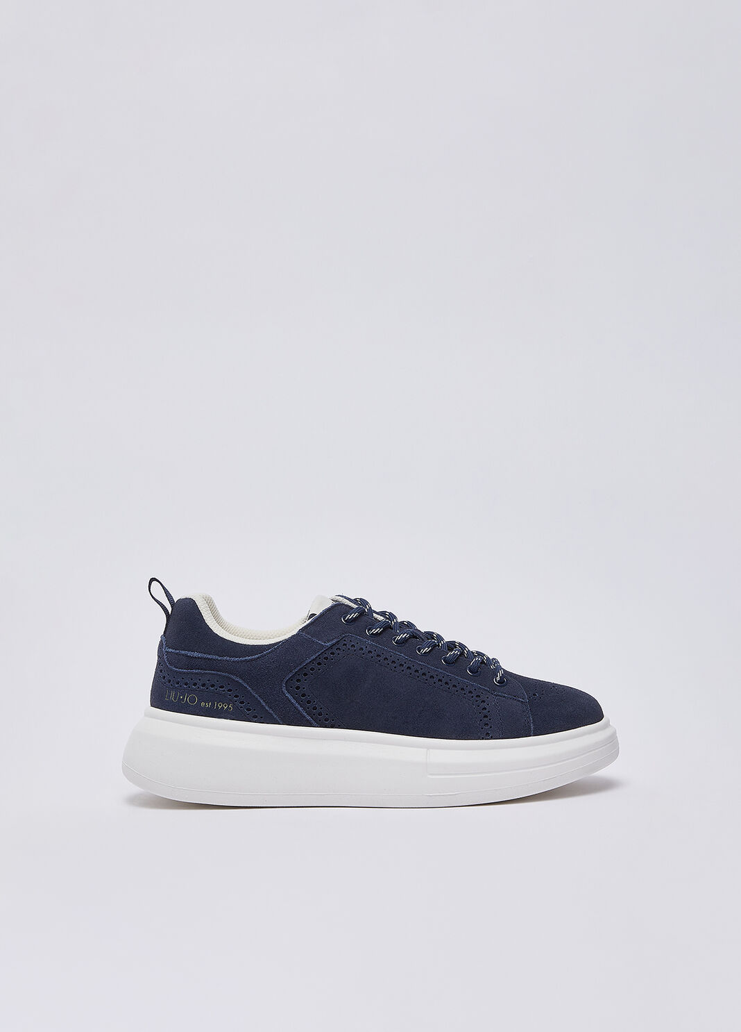 Plattform-Sneakers aus Wildleder blau Liu Jo - large image number 0