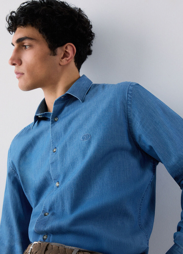 Chambray denim shirt blue denim Liu Jo - medium