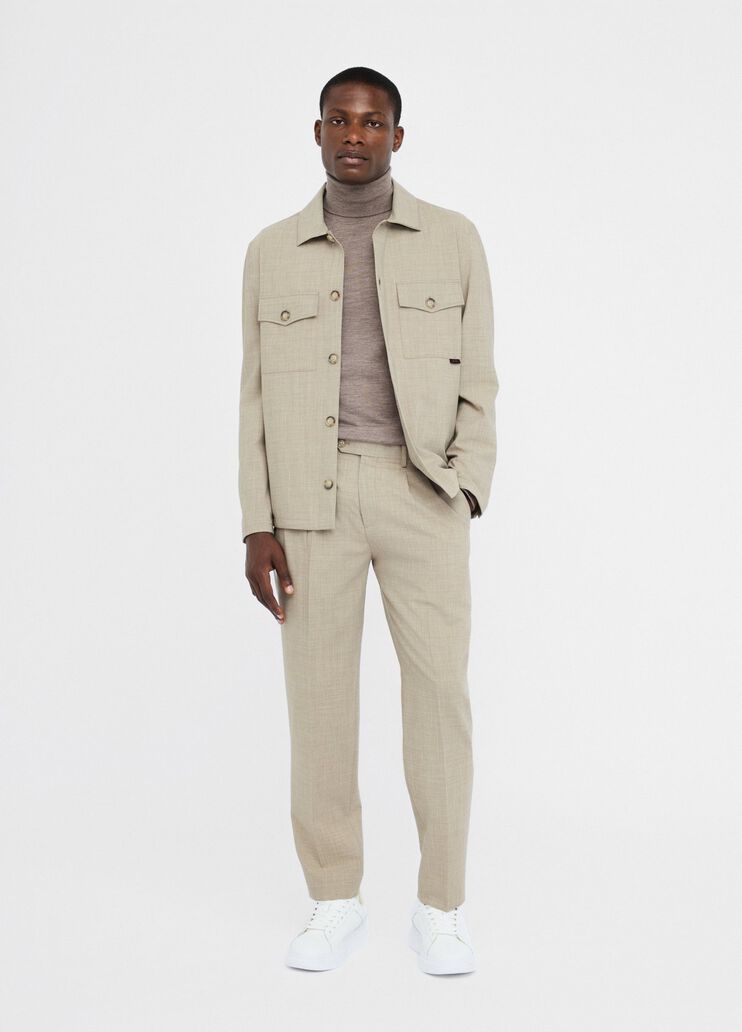 Wool trousers with darts beige Liu Jo - medium Wool trousers with darts beige Liu Jo - medium