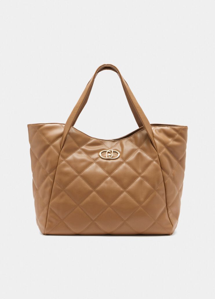 Sac fourre-tout grand format matelass&eacute; marron Liu Jo - medium