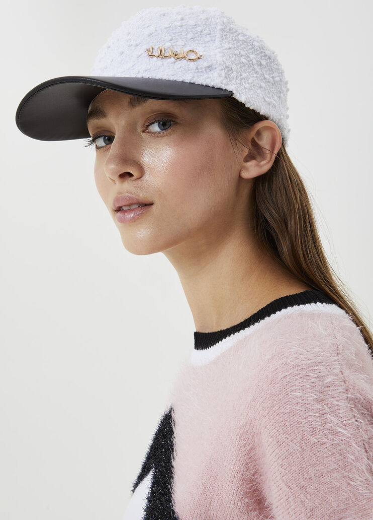 Hat with visor White/Black Liu Jo - large image number 1 Hat with visor White/Black Liu Jo - large image number 1