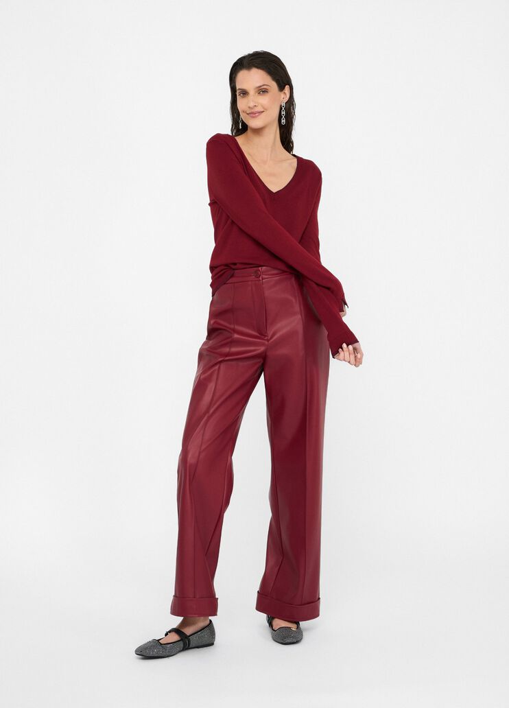 Джемпер с V-образным вырезом горловины красный Liu Jo - large image number 5 Джемпер с V-образным вырезом горловины красный Liu Jo - large image number 5