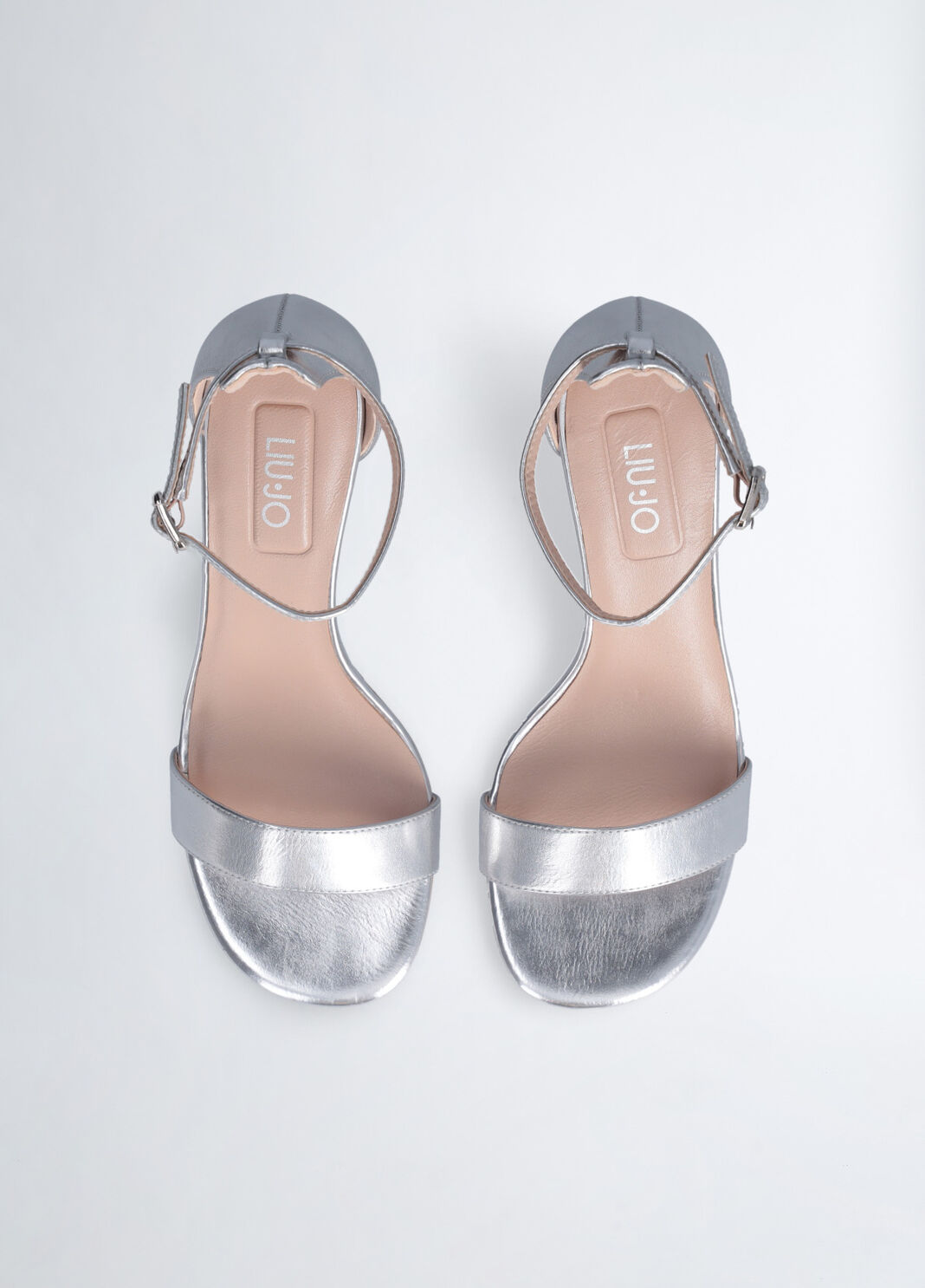 Sandals with branded heel silver Liu Jo - large image number 5