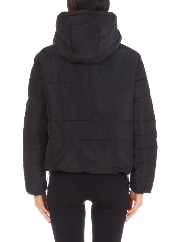 Eco-friendly padded jacket with hood black Liu Jo - large image number 1 Eco-friendly padded jacket with hood black Liu Jo - large image number 1