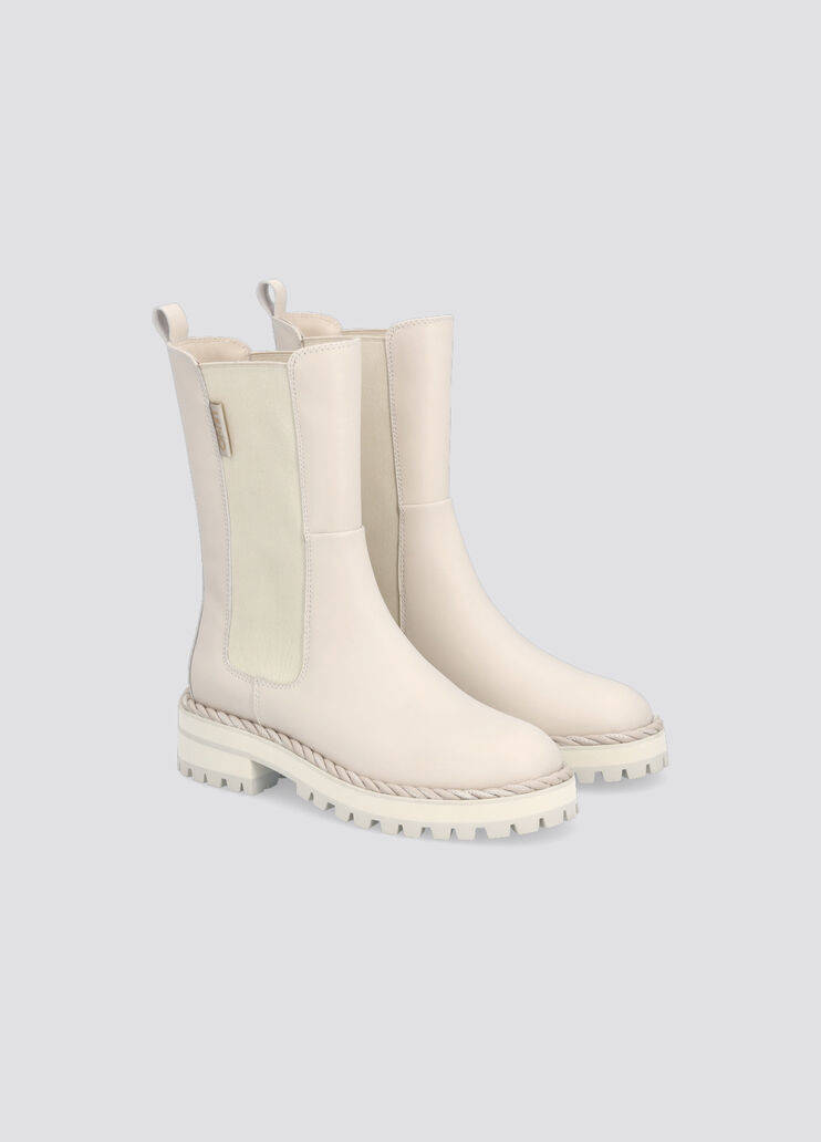 Leather ankle boots milk Liu Jo - large image number 1 Leather ankle boots milk Liu Jo - large image number 1