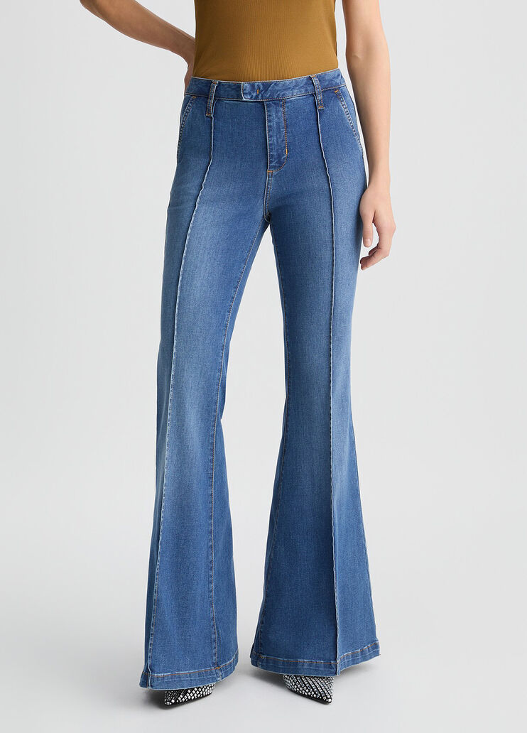 High-rise flared jeans blue denim Liu Jo - medium High-rise flared jeans blue denim Liu Jo - medium