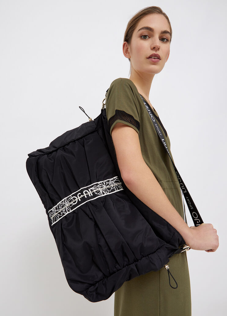 Eco-friendly nylon bag black Liu Jo - large image number 1 Eco-friendly nylon bag black Liu Jo - large image number 1