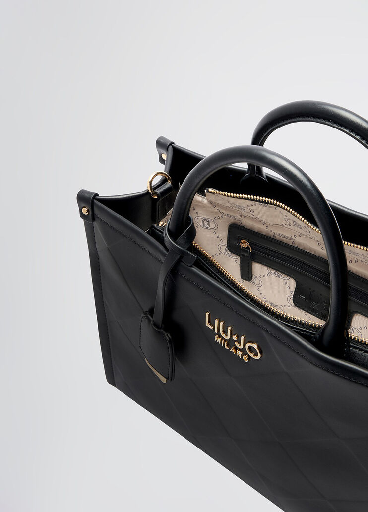 Tote bag with charm black Liu Jo - large image number 5 Tote bag with charm black Liu Jo - large image number 5