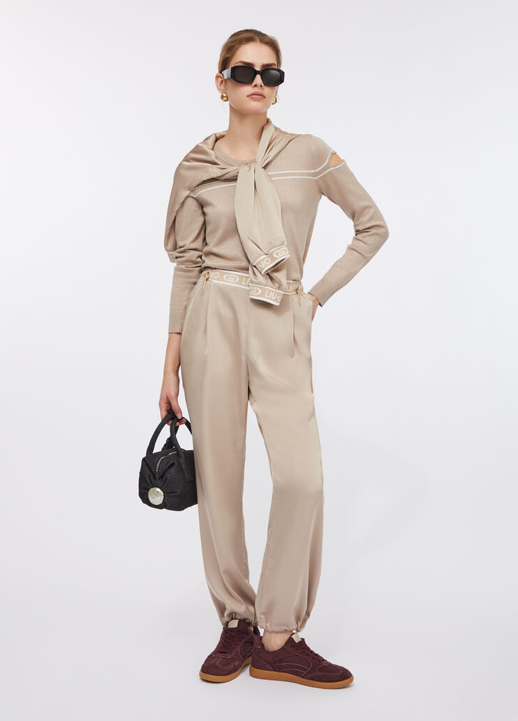 Satinhose Champagner Liu Jo - medium