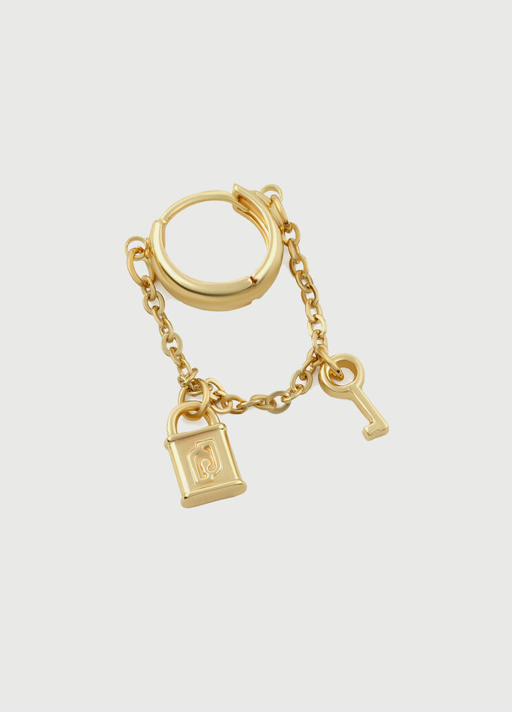 Earrings with padlock and key gold-tone Liu Jo - large image number 1 Earrings with padlock and key gold-tone Liu Jo - large image number 1