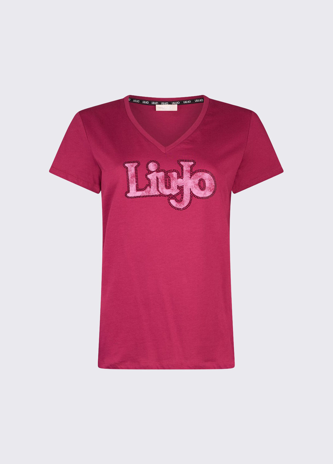 V-neck T-shirt red Liu Jo - large image number 6