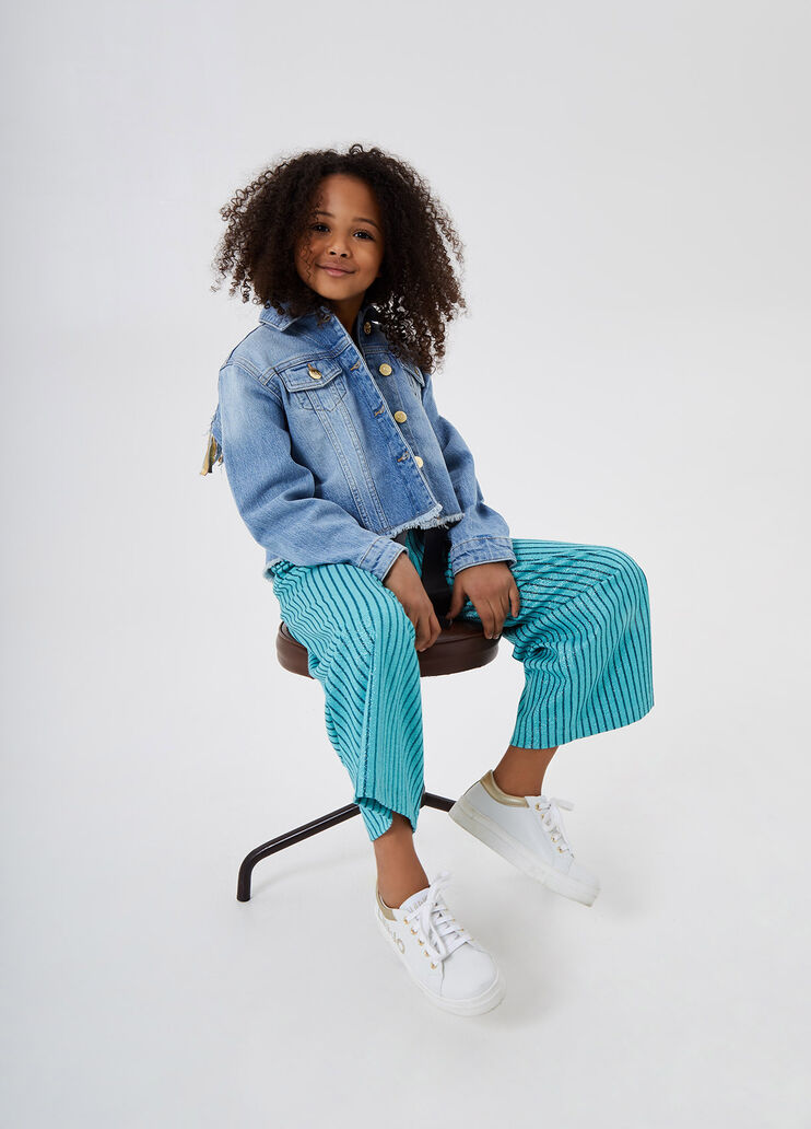 Giacca di jeans con frange Denim blu Liu Jo - large image number 3