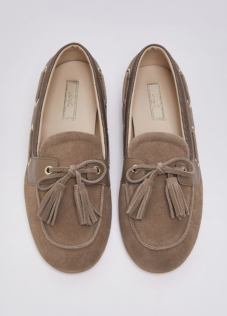 Suede loafers with tassels havana Liu Jo - medium