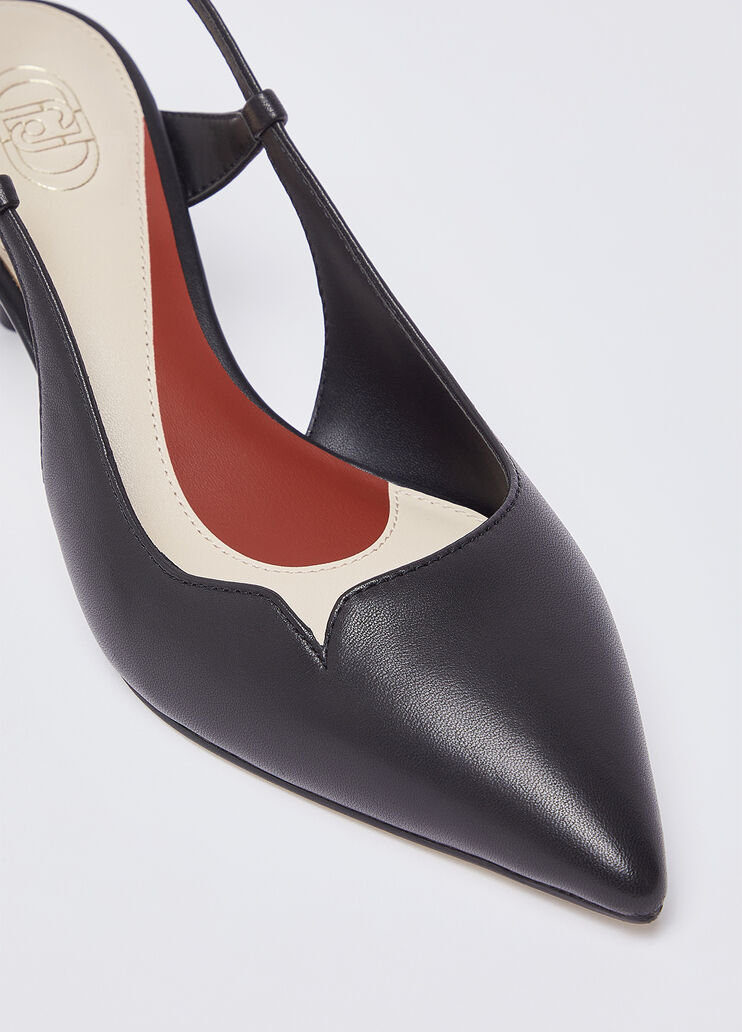 Slingpumps aus Nappaleder Schwarz Liu Jo - large image number 4