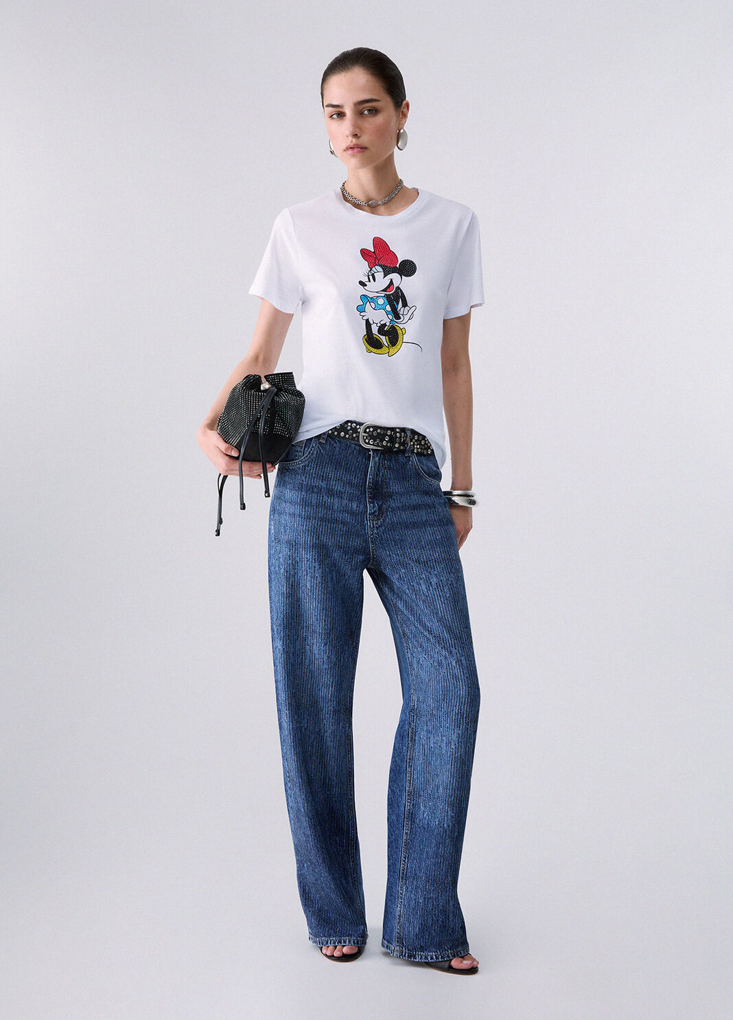 T-shirt imprim&eacute; blanc et Miss mouse Liu Jo - large image number 5