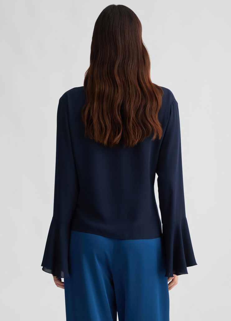 Georgette blouse blue Liu Jo - large image number 1 Georgette blouse blue Liu Jo - large image number 1