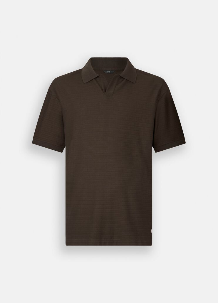 Polo en coton chocolat foncé Liu Jo - large image number 6 Polo en coton chocolat foncé Liu Jo - large image number 6