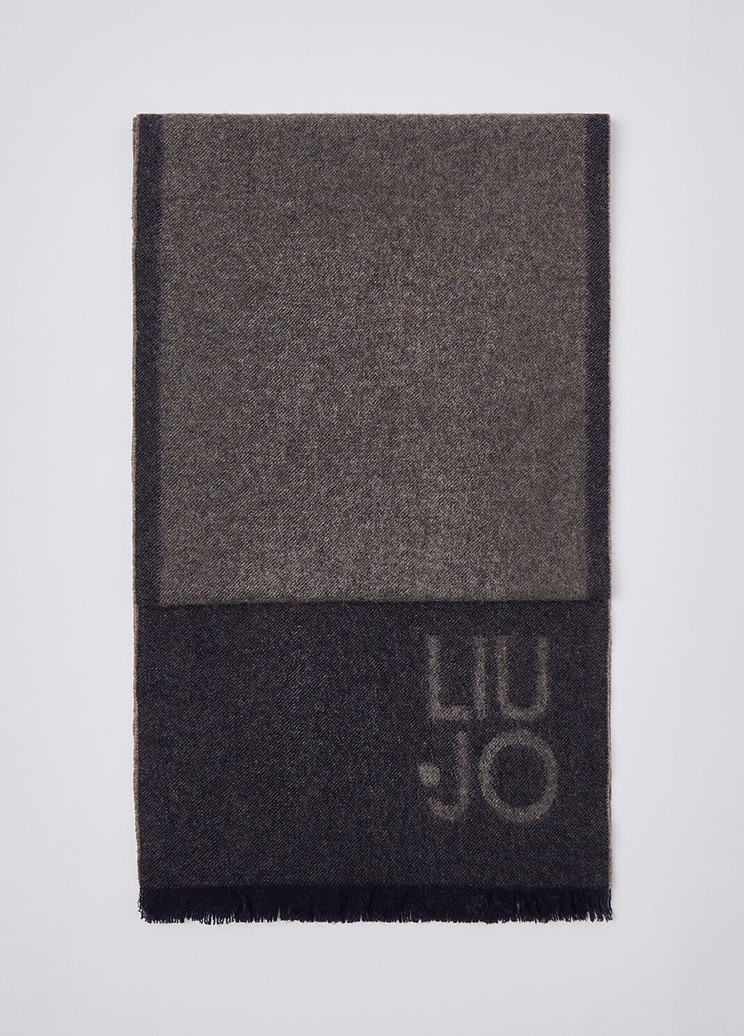 Scarf in wool and cashmere dark blue Liu Jo - large image number 2