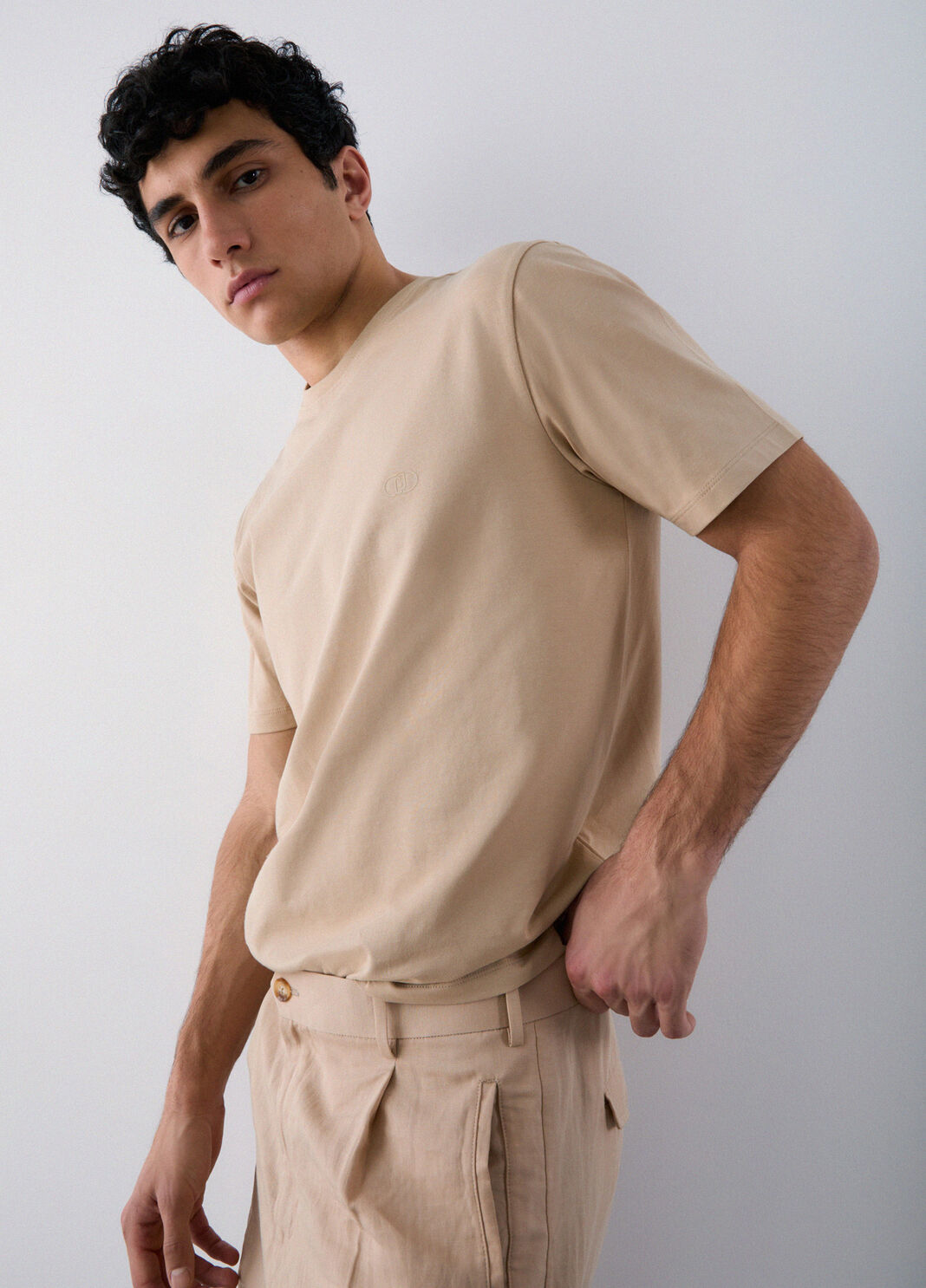 Regular-fit T-shirt beige Liu Jo - large image number 3