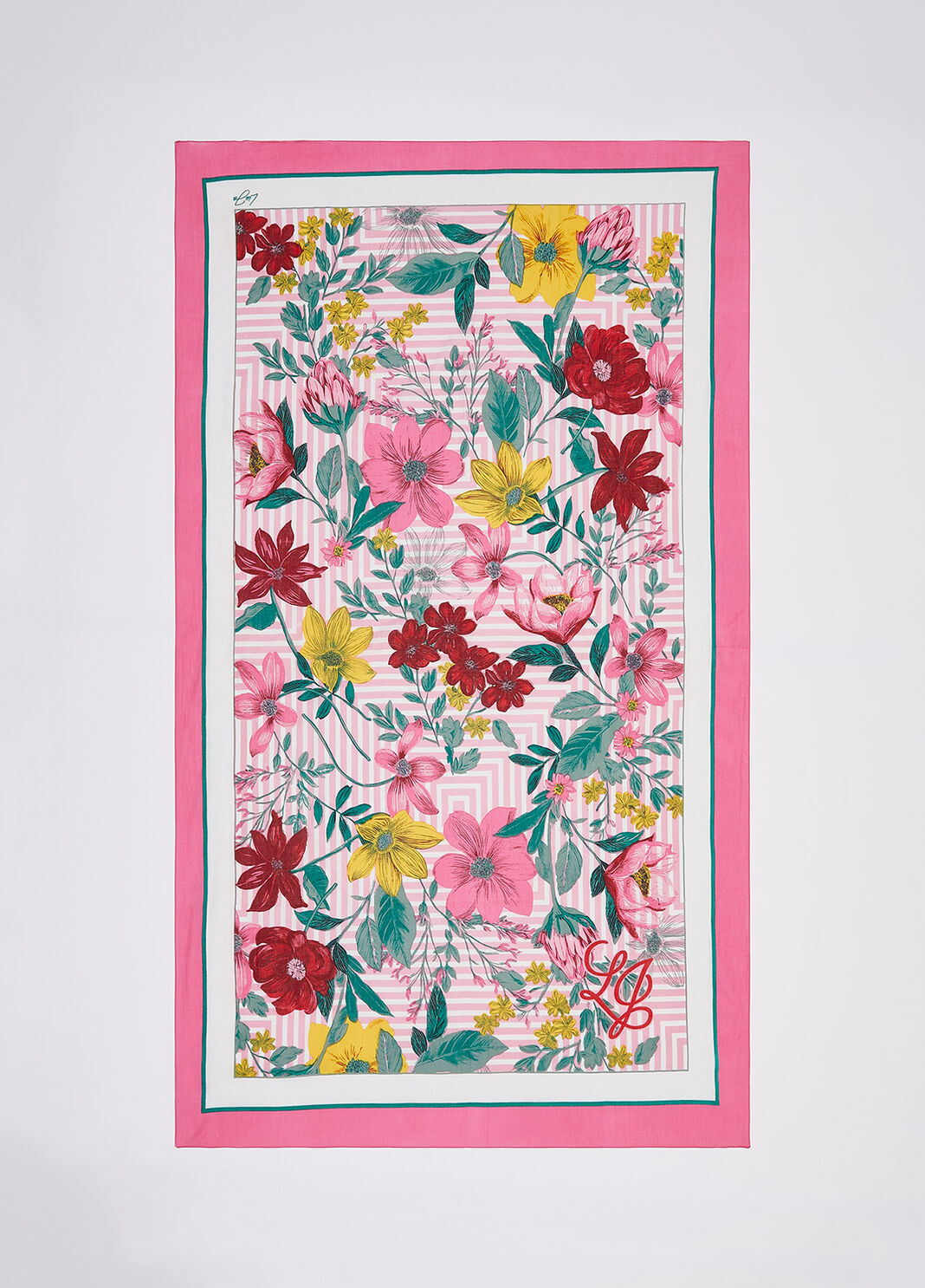 Накидка с цветочным принтом розовый Liu Jo - large image number 1