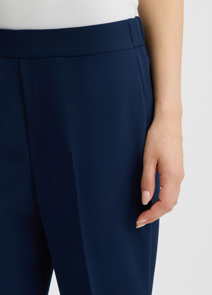 Cropped trousers with pleat navy blue Liu Jo - large image number 2 Cropped trousers with pleat navy blue Liu Jo - large image number 2