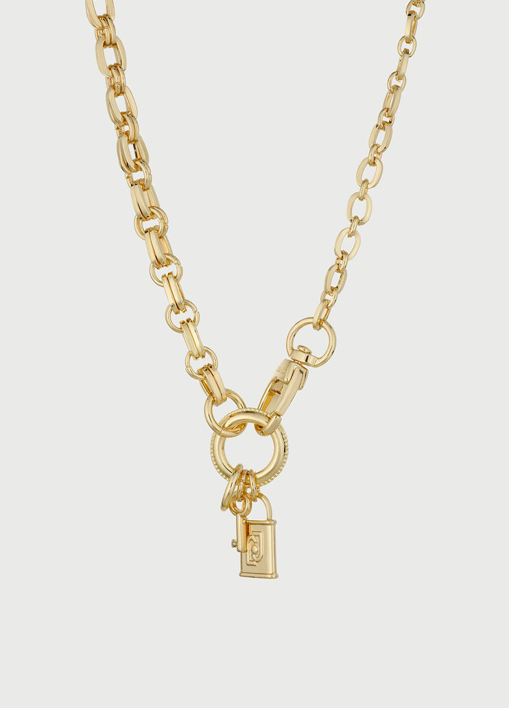 Halskette mit Schloss-Charm Goldfarben Liu Jo - large image number 0 Halskette mit Schloss-Charm Goldfarben Liu Jo - large image number 0