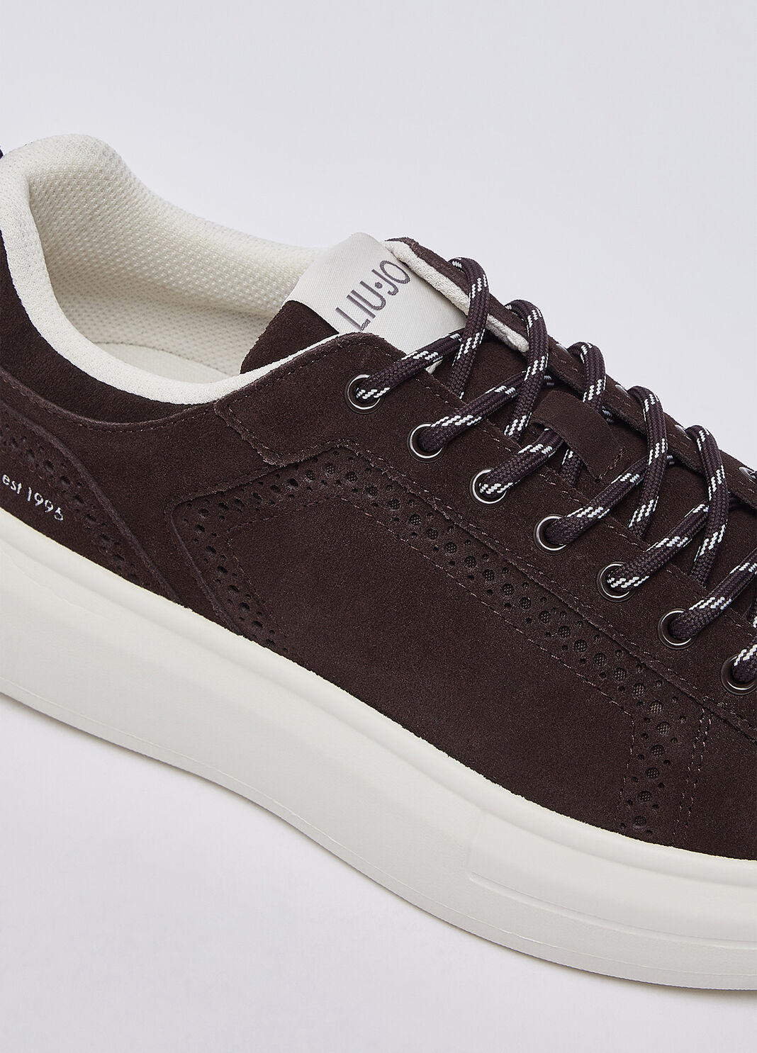 Suede platform sneakers dark brown Liu Jo - large image number 5