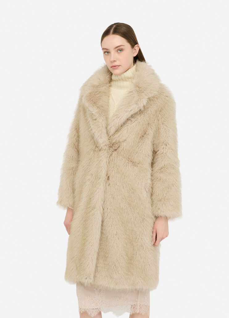 Faux fur jacket honey Liu Jo - medium Faux fur jacket honey Liu Jo - medium