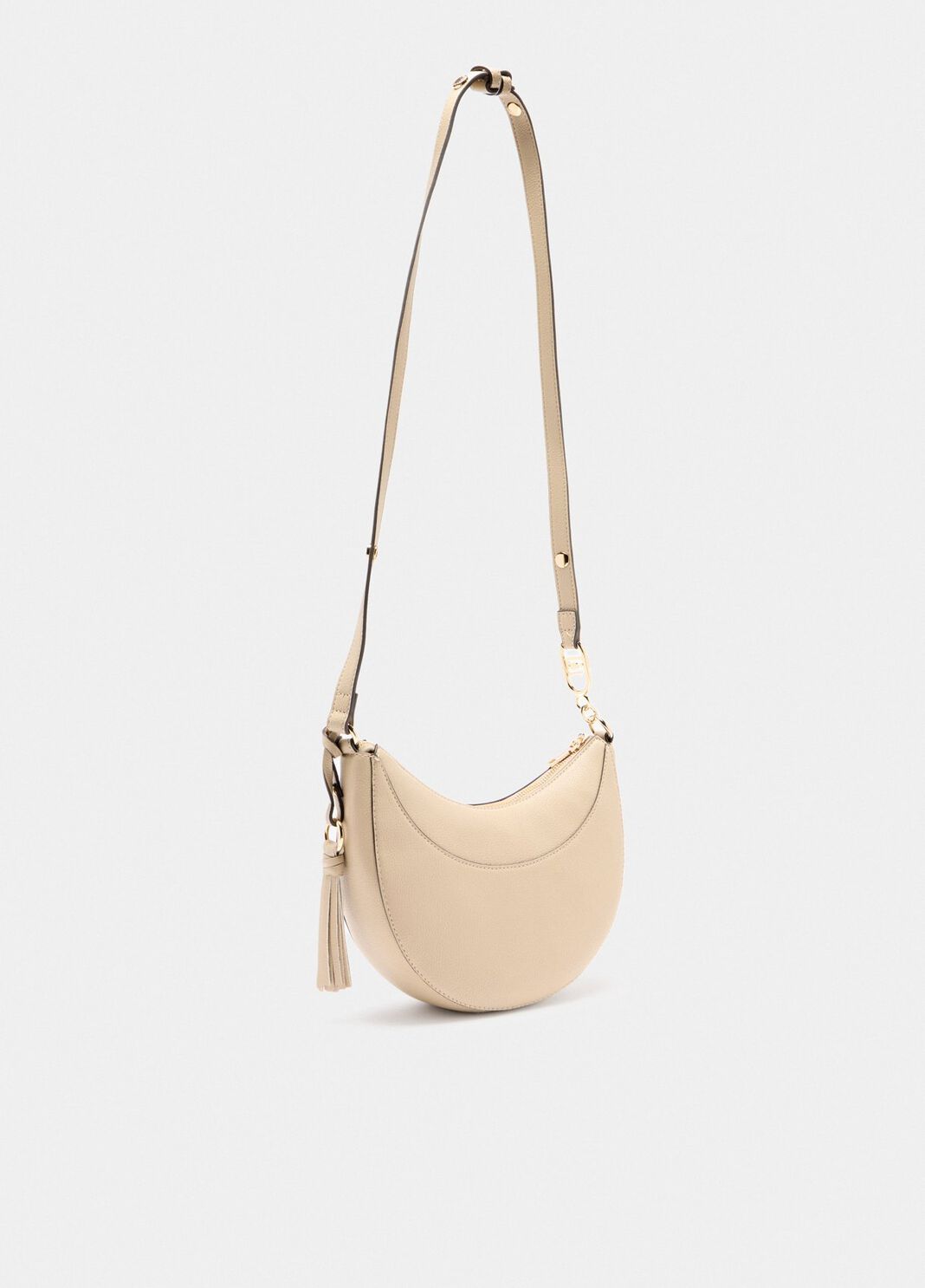 Borsa a spalla media con charm beige Liu Jo - large image number 1