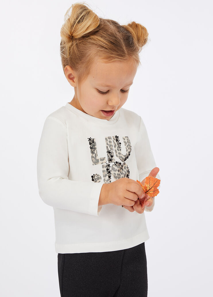 Cotton T-shirt with logo white Liu Jo - medium Cotton T-shirt with logo white Liu Jo - medium