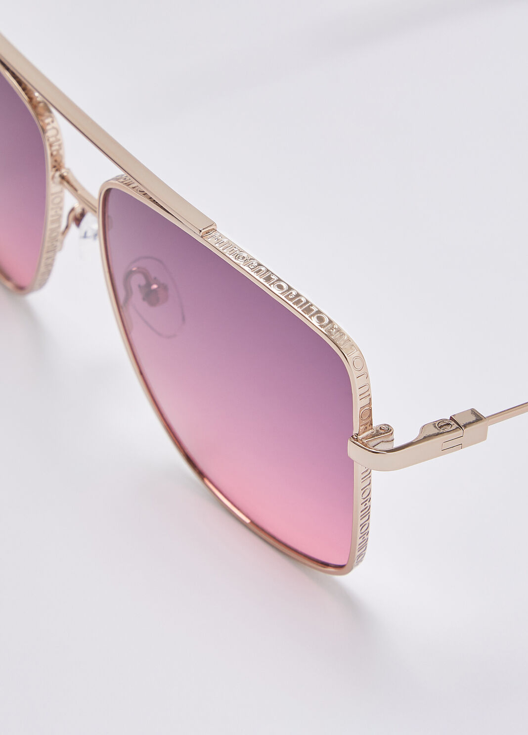 Lunettes de soleil aviateur oversize violet Liu Jo - large image number 2