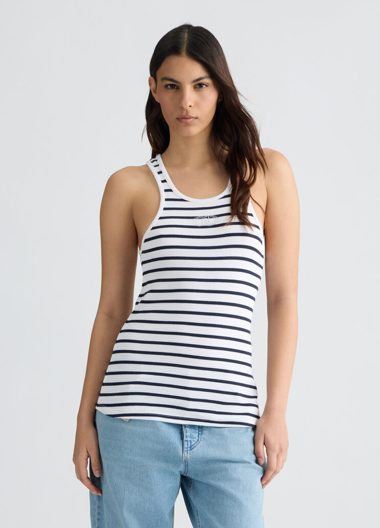 White striped top white/blue Liu Jo - medium White striped top white/blue Liu Jo - medium
