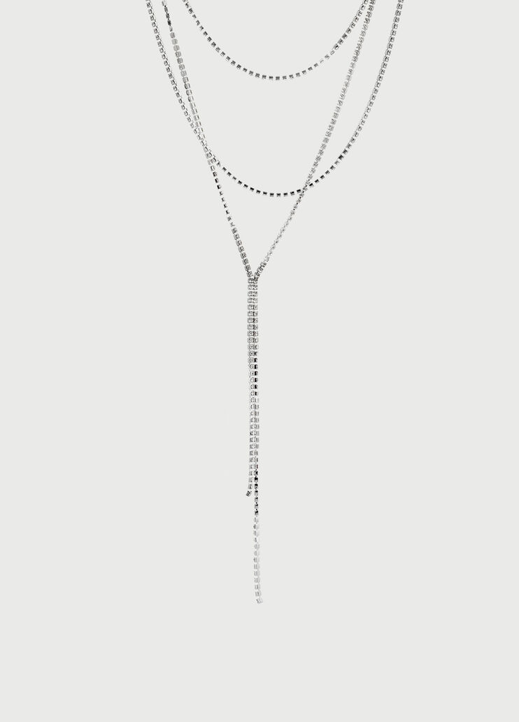 Multi-strand necklace with diamantés Steel Liu Jo - large image number 1 Multi-strand necklace with diamantés Steel Liu Jo - large image number 1