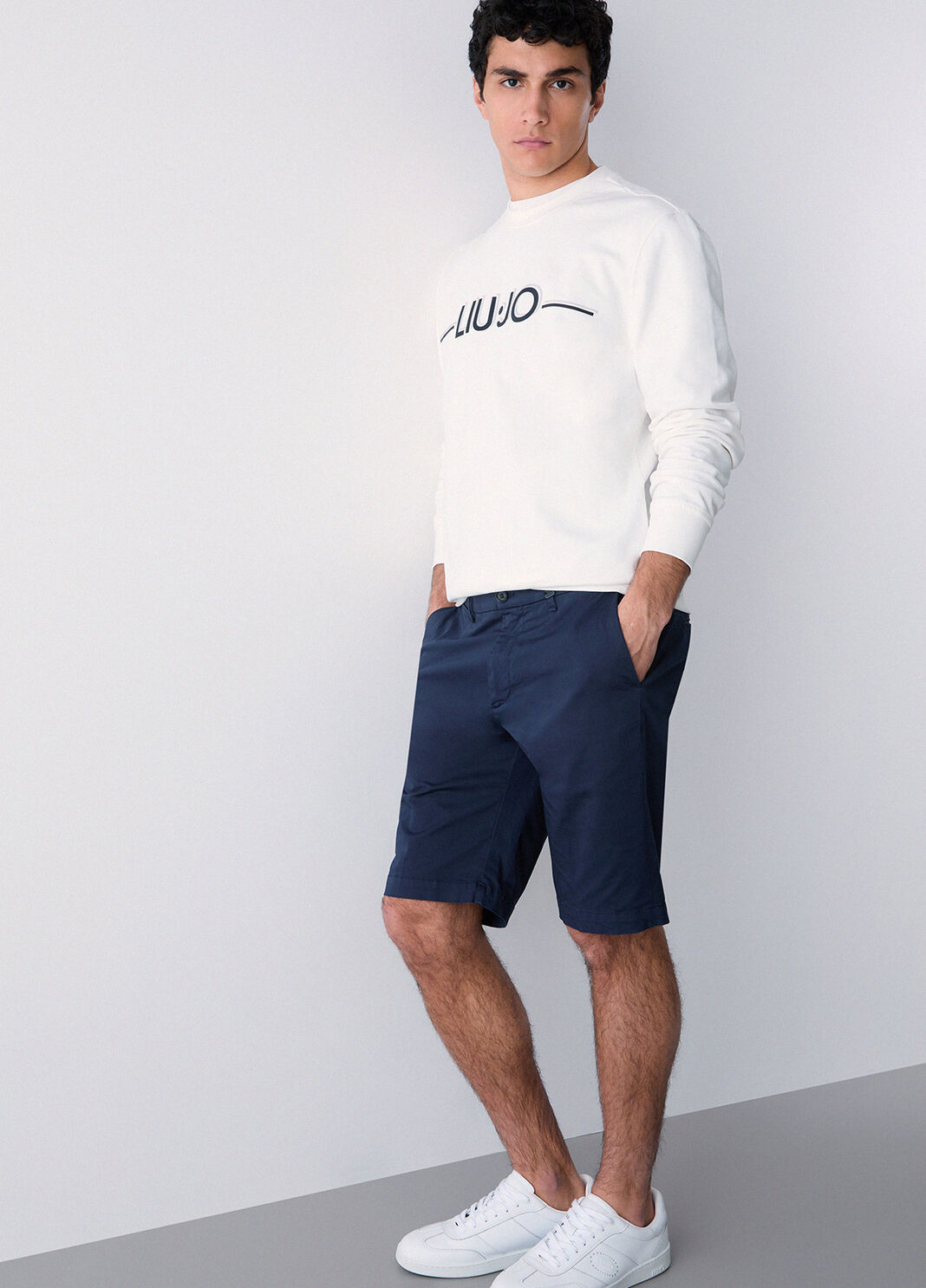 Slim fit Bermuda shorts dark blue Liu Jo - large image number 3