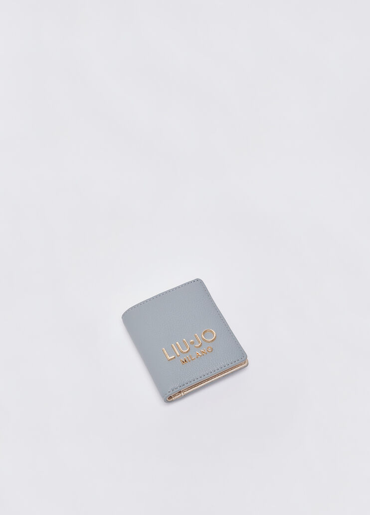 Porte-cartes avec zip bleu clair Liu Jo - medium