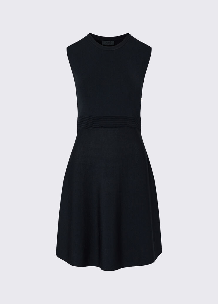 Knit Dress with Lace Detail black Liu Jo - medium