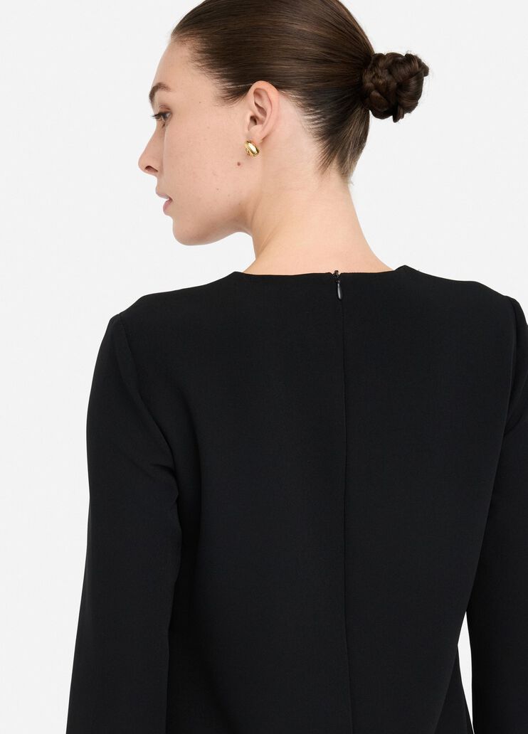 Short dress with pockets black Liu Jo - large image number 4 Short dress with pockets black Liu Jo - large image number 4