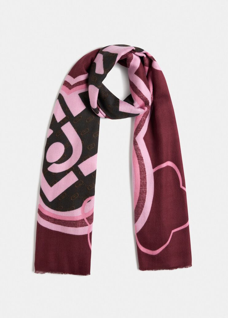 Shawl with logo red Liu Jo - medium Shawl with logo red Liu Jo - medium