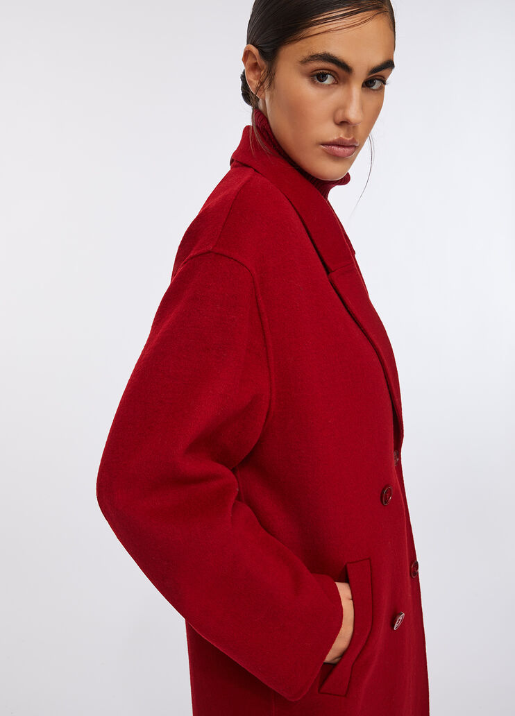 Wool coat with scarf red Liu Jo - large image number 3 Wool coat with scarf red Liu Jo - large image number 3