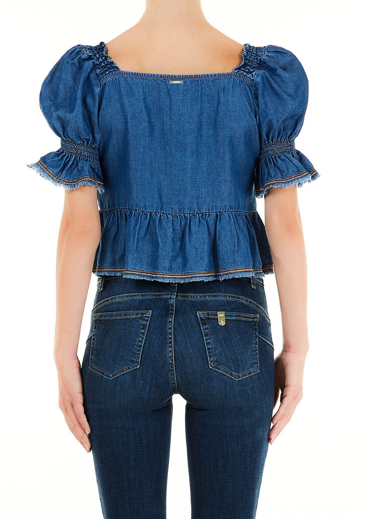 Top aus Denim Denimblau Liu Jo - large image number 1