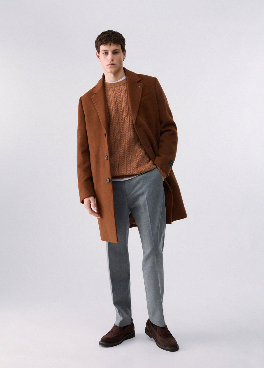 Wool and Cashmere Coat brown Liu Jo - large image number 5